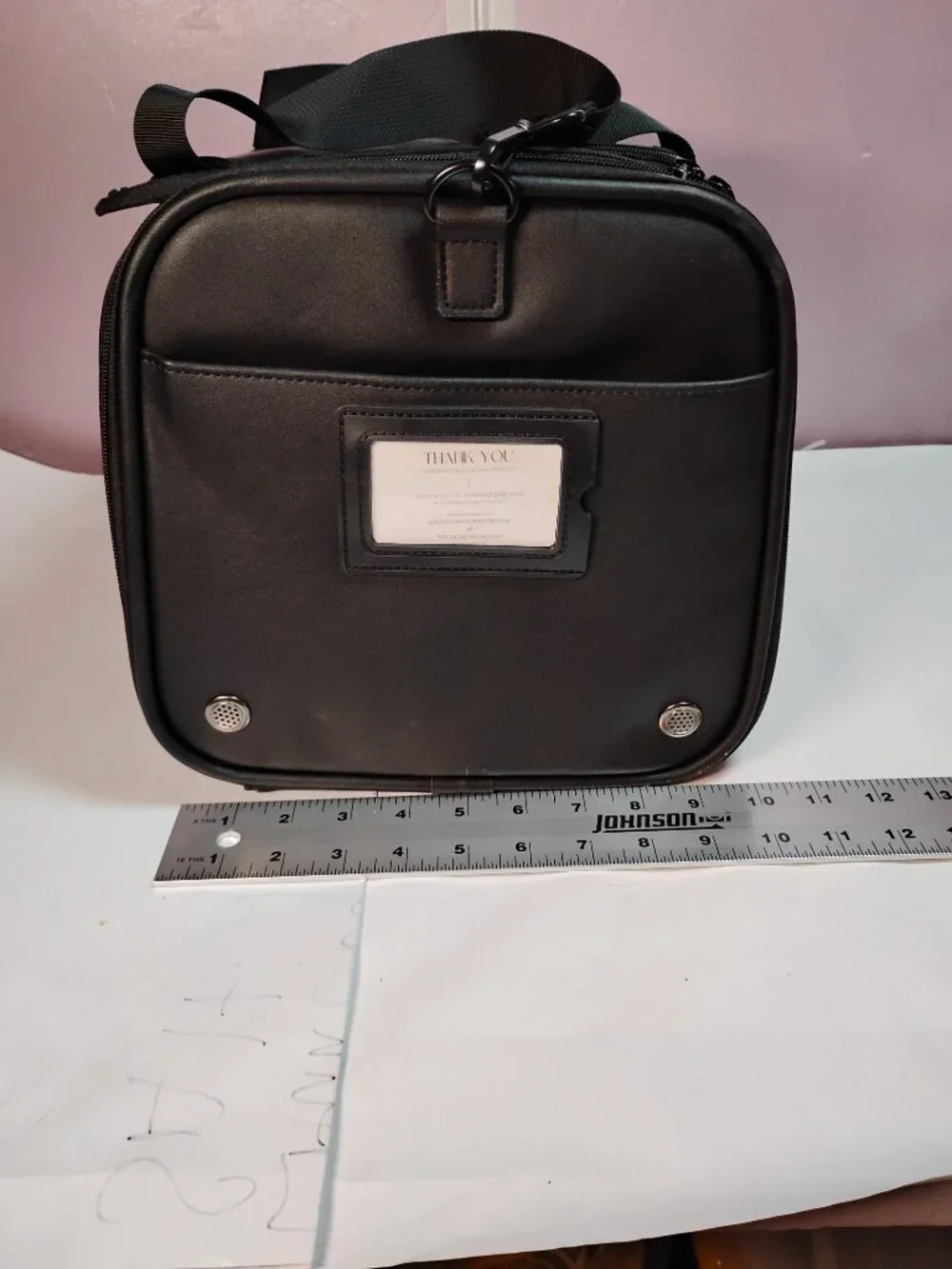 Black Leather Soft Sided Pet Carrier Travel Bag Airline Approved Small Pet Tote